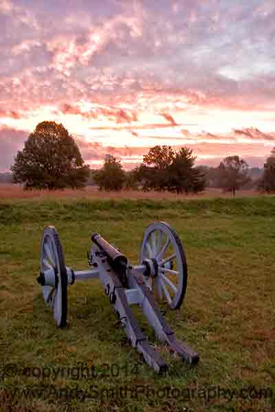 Cannon in the Fall at Valley Forge